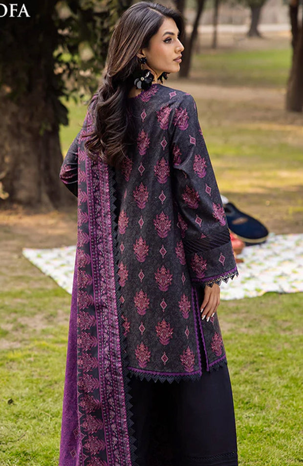 Asimjofa - Asim Jofa Lawn'25 Printed Suits Unstitched 3 Piece - Summer Collection - aubranz.com