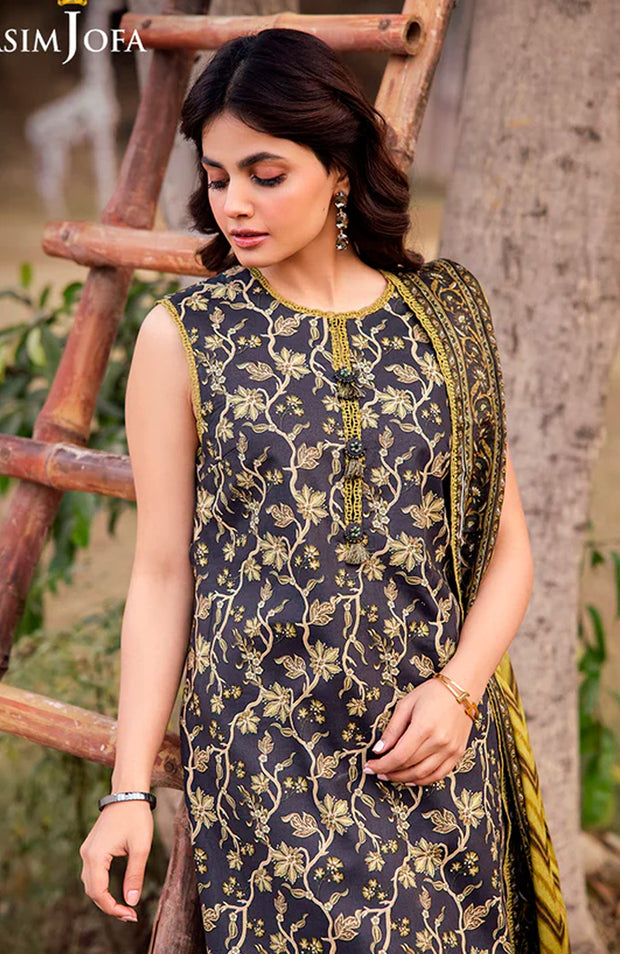 Asimjofa - Asim Jofa Lawn'25 Printed Suits Unstitched 3 Piece - Summer Collection - aubranz.com