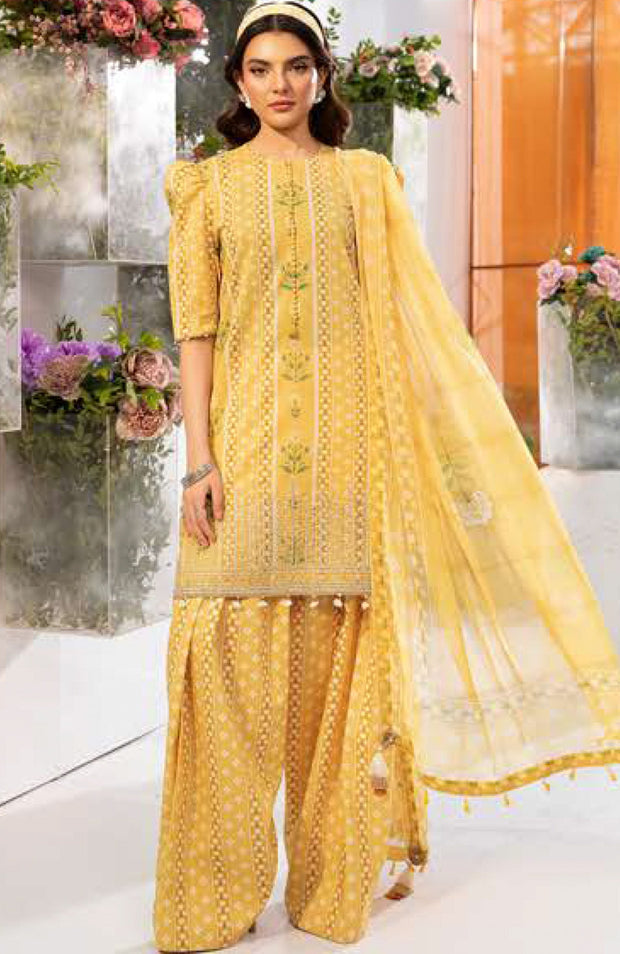 Mariab - Maria B M Basic Vol-1 Printed Lawn Suits Unstitched 3 Piece - Summer Collection - aubranz.com