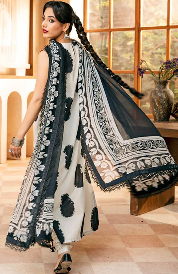 Mariab - M Basic Eid II Collection'25 Printed Lawn Suits Unstitched 3 piece - summer collection - aubranz.com