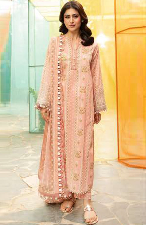 Mariab - Maria B M Basic Vol-1 Printed Lawn Suits Unstitched 3 Piece - Summer Collection - aubranz.com