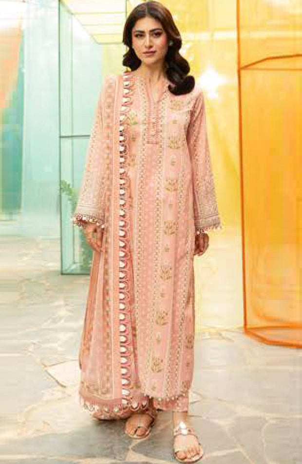 Mariab - Maria B M Basic Vol-1 Printed Lawn Suits Unstitched 3 Piece - Summer Collection - aubranz.com