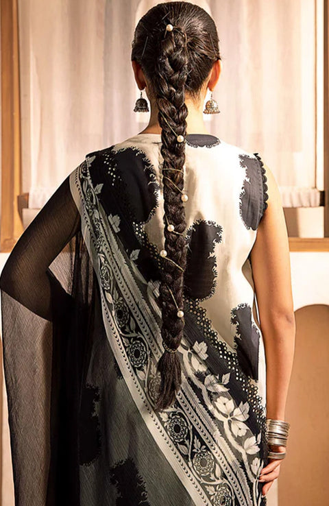 Mariab - M Basic Eid II Collection'25 Printed Lawn Suits Unstitched 3 piece - summer collection - aubranz.com