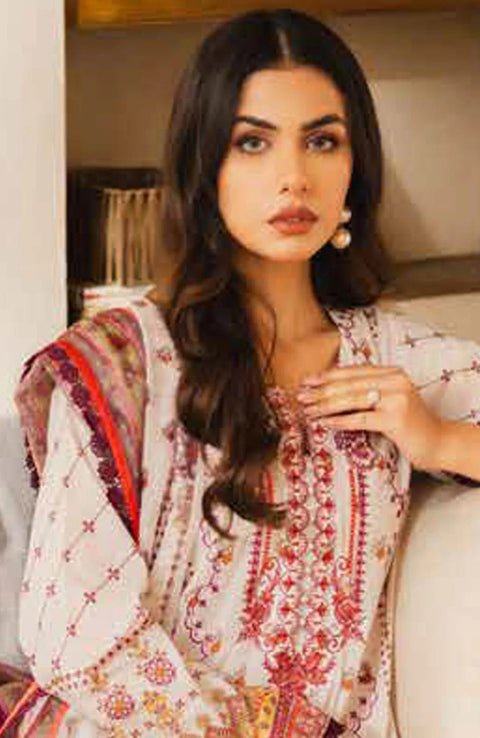 Freesia - Freesia Premium Lawn'25 Embroidered Suits Unstitched 3 Piece - Summer Collection - aubranz.com