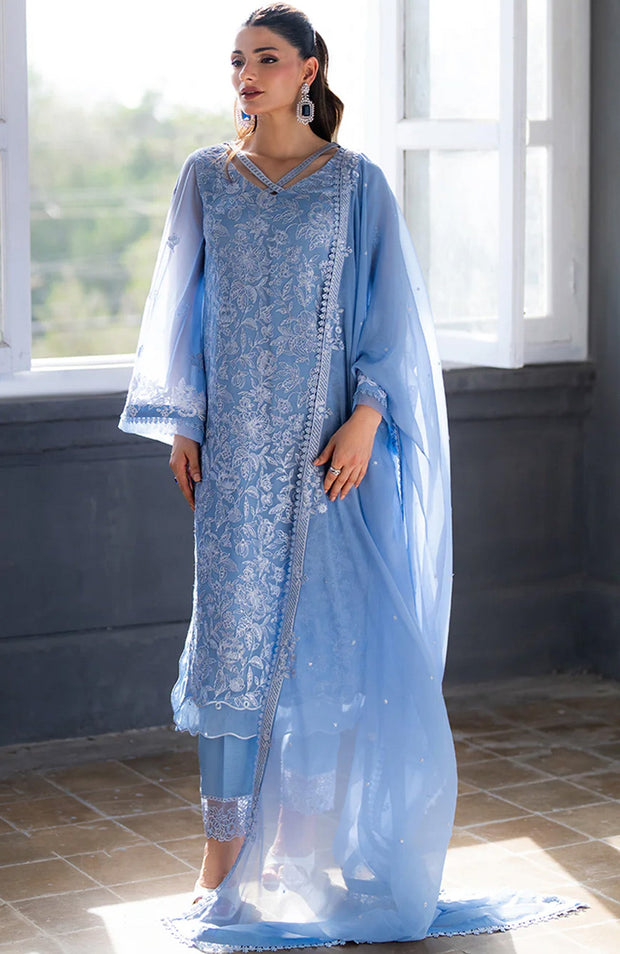 Azure - Azure Ensembles Festive Lawn'25 Embroidered Suits Unstitched 3 Piece - Summer Collection - aubranz.com