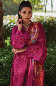 Fta - WES LUXURY LAWN'25 BY FARAH TALIB AZIZ EMBROIDERED SUITS UNSTITCHED 3 PIECE - SUMMER COLLECTION - aubranz.com