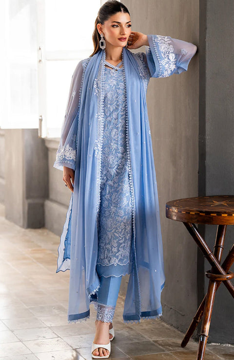Azure - Azure Ensembles Festive Lawn'25 Embroidered Suits Unstitched 3 Piece - Summer Collection - aubranz.com