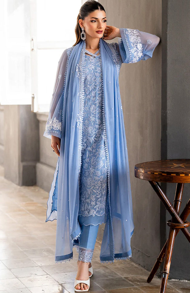 Azure - Azure Ensembles Festive Lawn'25 Embroidered Suits Unstitched 3 Piece - Summer Collection - aubranz.com