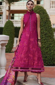 Fta - WES LUXURY LAWN'25 BY FARAH TALIB AZIZ EMBROIDERED SUITS UNSTITCHED 3 PIECE - SUMMER COLLECTION - aubranz.com