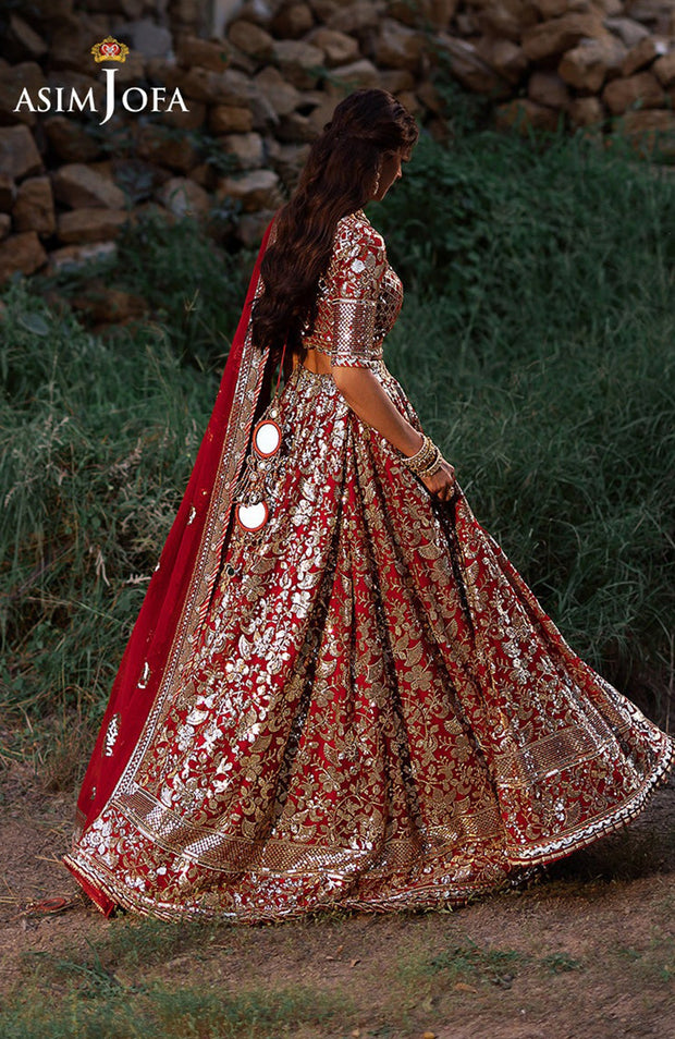 Asimjofa - Bekhudi by Asim Jofa Embroidered Suit Unstitched 3 Piece - Formal Collection - aubranz.com