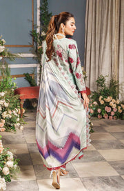 Alzohaib - Printkari Cutwork Applique Embroidered'24 By Al Zohaib Unstitched Cambric 3 Piece Suits Winter Collection - aubranz.com