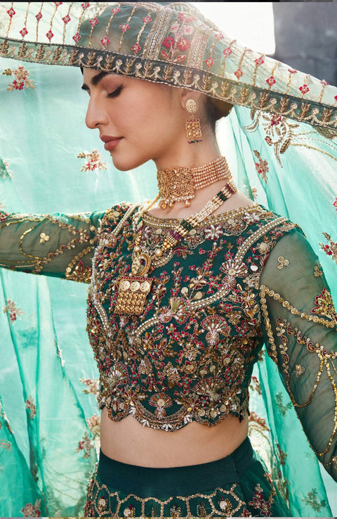 Emaanadeel - Nawabzadi'24 By Emaan Adeel Unstitched 3 Piece Formal Wedding Collection - aubranz.com