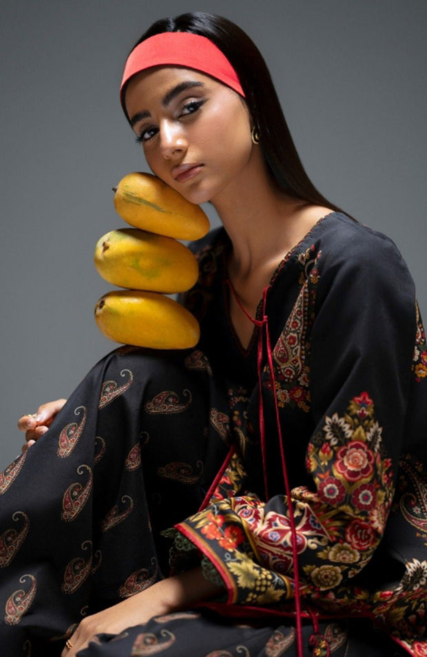 Saira_Rizwan - Joolie Prints Collecetion'25 By Saira Rizwan Printed Lawn Suit Unstitched 3 Piece - Summer Collection - aubranz.com