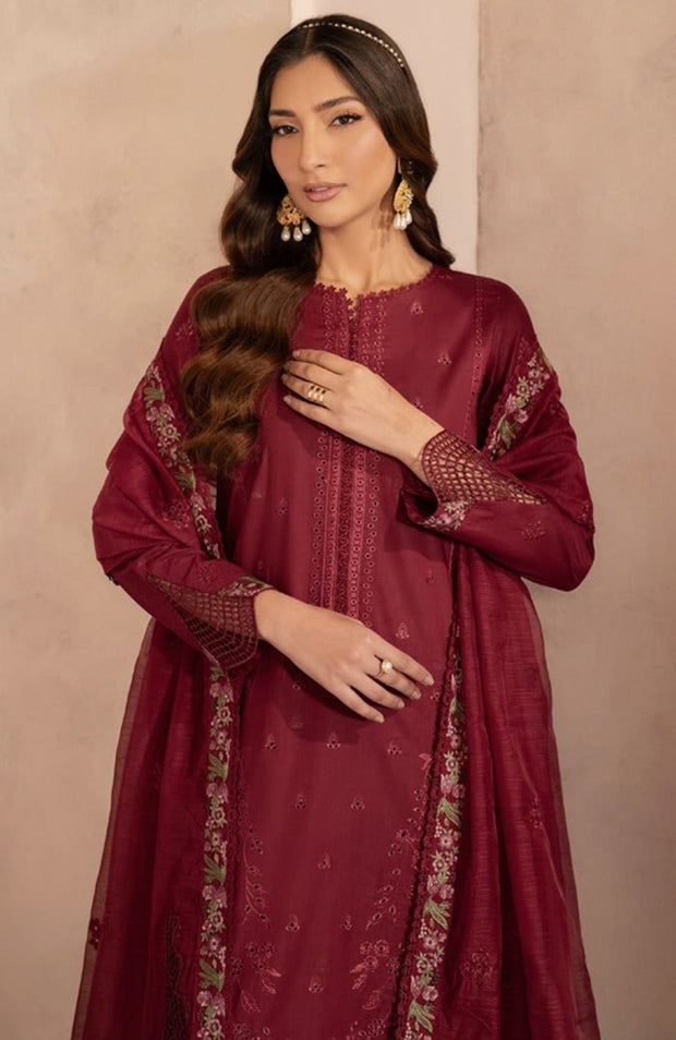 Zarif - Zarif Lawn'25 Embroidered Suits Unstitched 3 Piece - Summer Collection - aubranz.com