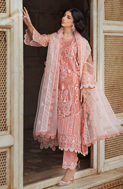 Zainabchottani - Tahra by Zainab Chottani Embroidered Formal Suit Unstitched 3 Piece Formal Collection - aubranz.com