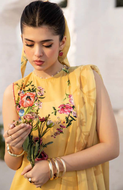 Mariab - Maria B M Basic Vol-1 Printed Lawn Suits Unstitched 3 Piece - Summer Collection - aubranz.com