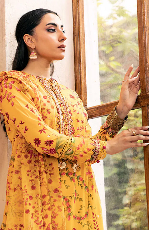 Mariab - M Basic Eid II Collection'25 Printed Lawn Suits Unstitched 3 piece - summer collection - aubranz.com