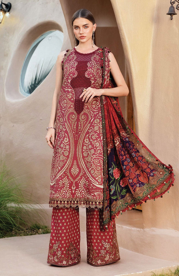 Mariab - Mprints By Maria B Embroidered Lawn Suits Unstitched 3 Piece - Summer Collection - aubranz.com