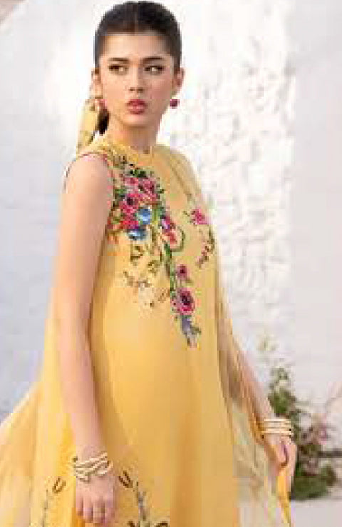 Mariab - Maria B M Basic Vol-1 Printed Lawn Suits Unstitched 3 Piece - Summer Collection - aubranz.com