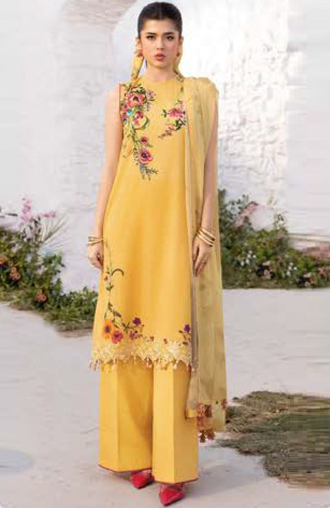 Mariab - Maria B M Basic Vol-1 Printed Lawn Suits Unstitched 3 Piece - Summer Collection - aubranz.com