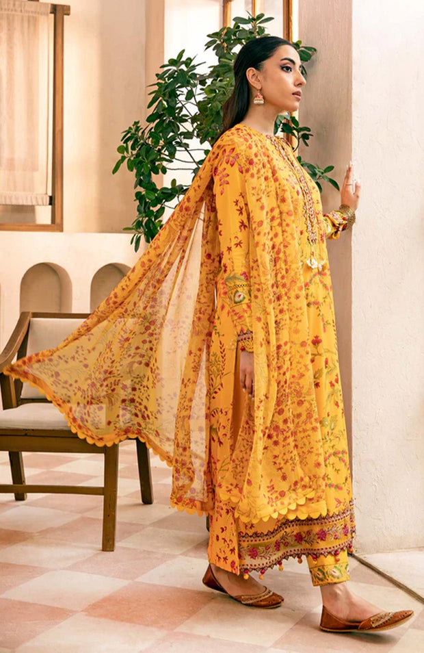 Mariab - M Basic Eid II Collection'25 Printed Lawn Suits Unstitched 3 piece - summer collection - aubranz.com