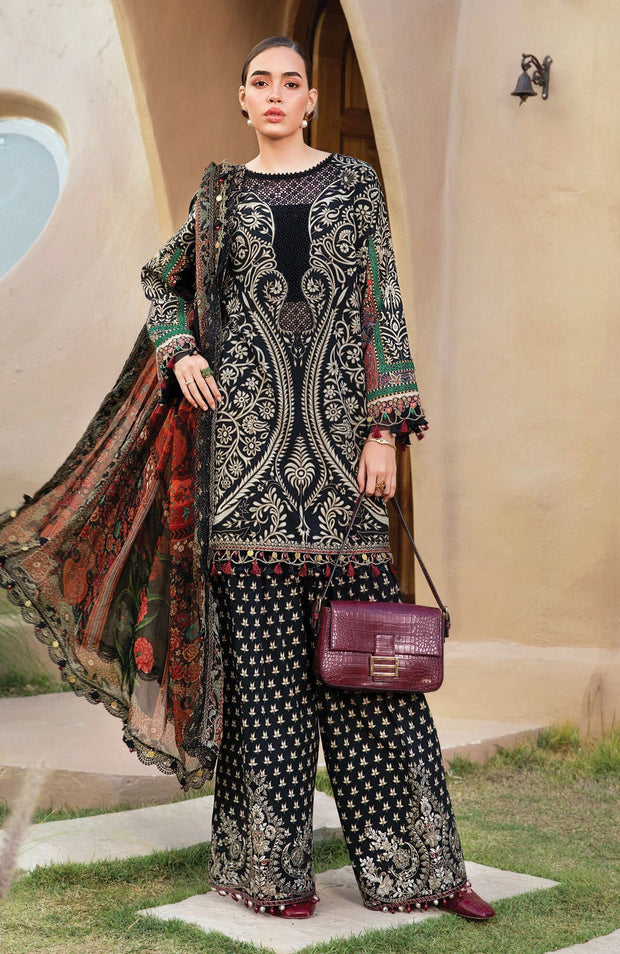 Mariab - Mprints By Maria B Embroidered Lawn Suits Unstitched 3 Piece - Summer Collection - aubranz.com