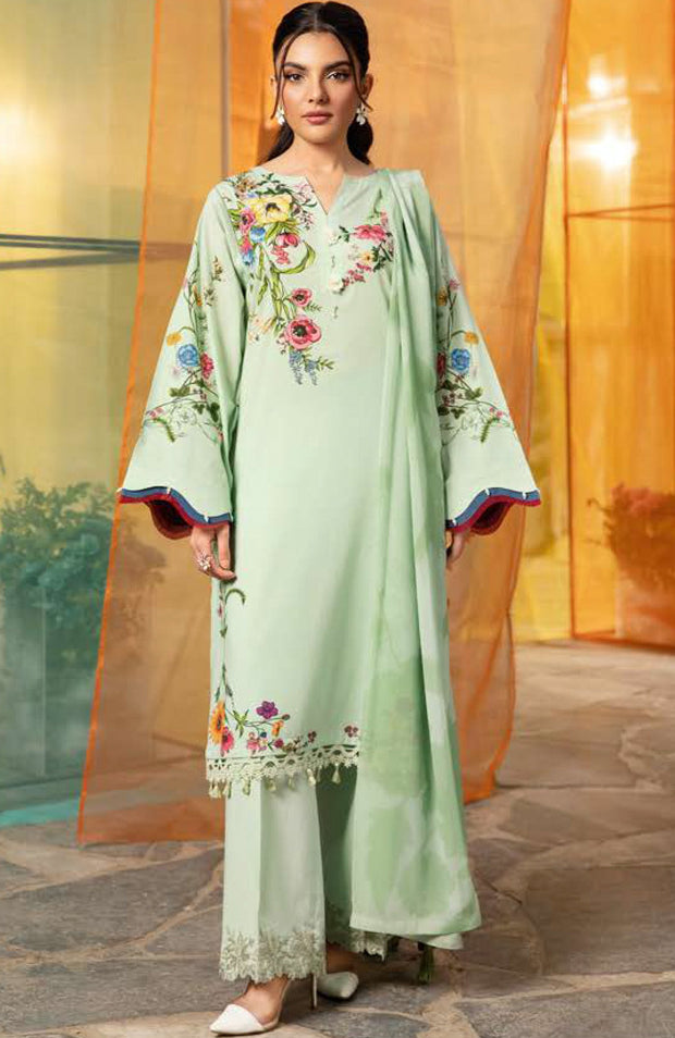 Mariab - Maria B M Basic Vol-1 Printed Lawn Suits Unstitched 3 Piece - Summer Collection - aubranz.com