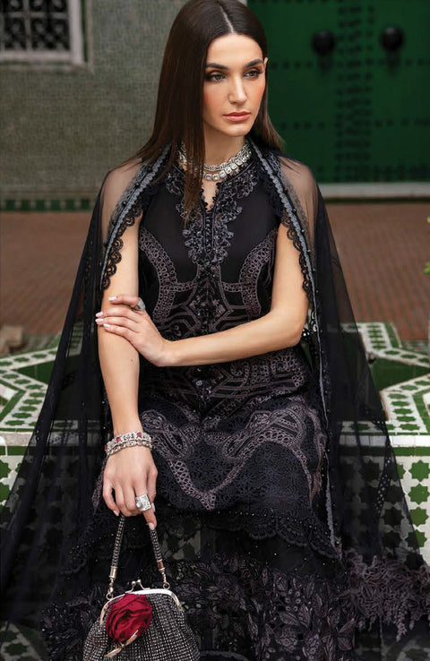 Mariab - Maria B Voyage a'Luxe x Morocco Luxury Lawn'25 Embroidered Suits Unstitched 3 Piece - Summer Collection - aubranz.com
