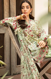 Mariab - M Basic Eid II Collection'25 Printed Lawn Suits Unstitched 3 piece - summer collection - aubranz.com