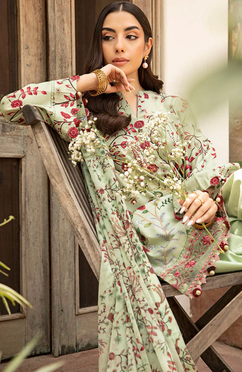 Mariab - M Basic Eid II Collection'25 Printed Lawn Suits Unstitched 3 piece - summer collection - aubranz.com