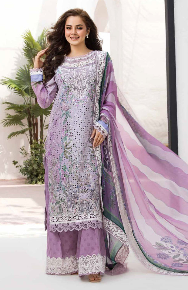 Sobia_Nazir - Sobia Nazir Vital Lawn'25 Embroidered Suits Unstitched 3 Piece - Summer Collection - aubranz.com