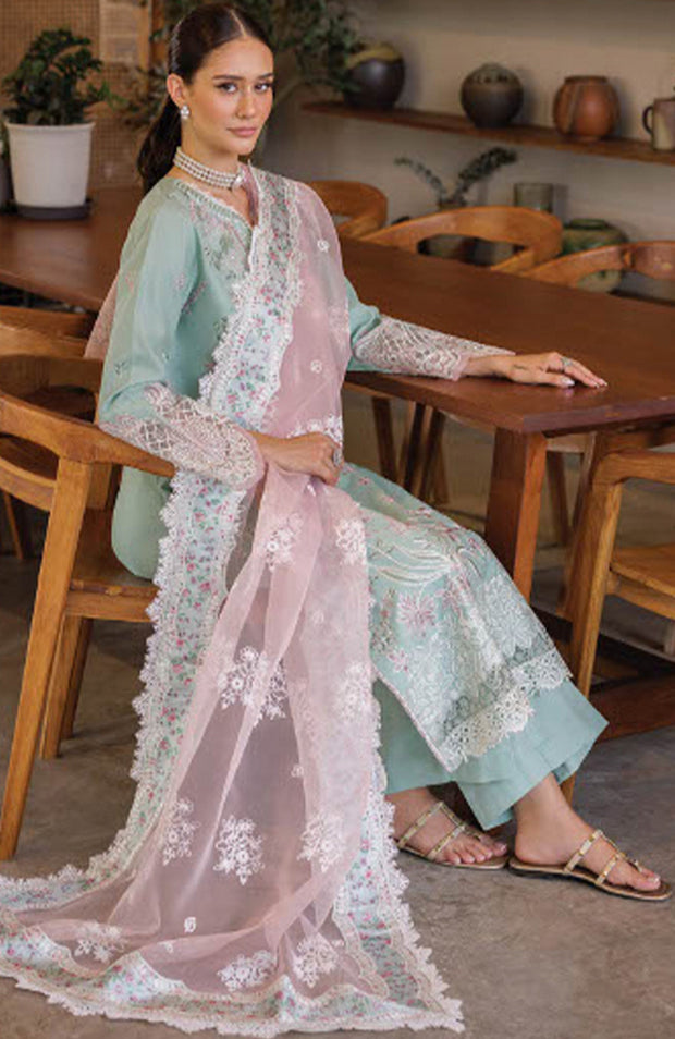 Xenia - Xenia Luxury Lawn'25 Embroidered Suits Unstitched 3 Piece - Summer Collection - aubranz.com