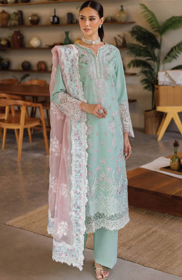 Xenia - Xenia Luxury Lawn'25 Embroidered Suits Unstitched 3 Piece - Summer Collection - aubranz.com