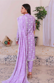 Abtextiles - Meerub Ikat Wrinkle Free Collection'25 By Ab Textiles Embroidered Lawn Suit Unstitched 3 Piece - Summer Collection - aubranz.com