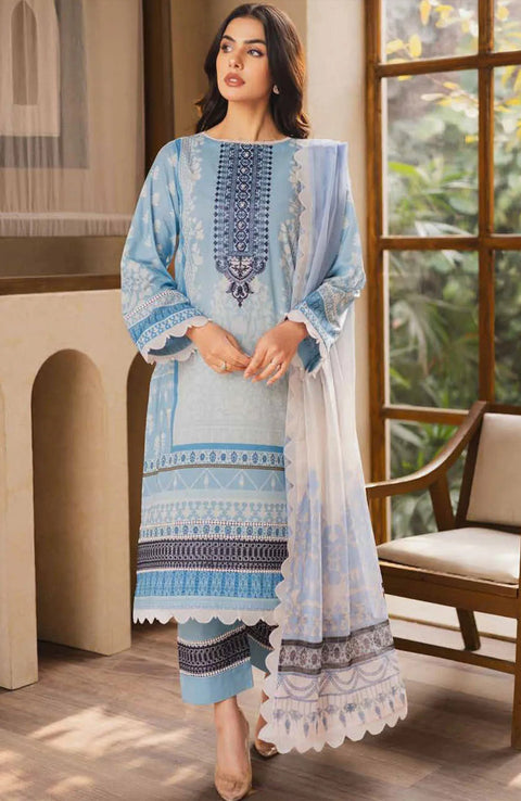 Freesia - Freesia Premium Lawn'25 Embroidered Suits Unstitched 3 Piece - Summer Collection - aubranz.com