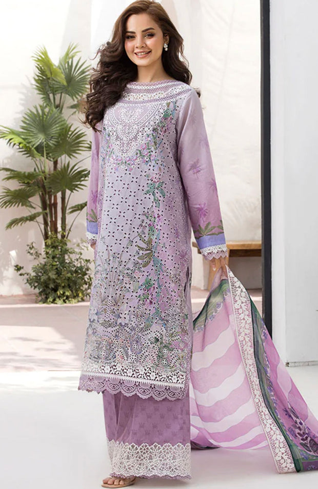 Sobia_Nazir - Sobia Nazir Vital Lawn'25 Embroidered Suits Unstitched 3 Piece - Summer Collection - aubranz.com