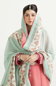 Zara_Shahjahan - Lawn Unstitched'24 By Zara Shahjahan Embroidered Lawn Suit Unstitched 3 Piece LUZS24L 1A - Summer Collection - aubranz.com