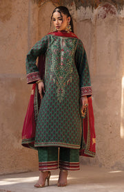 Xenia - Rumi Luxe'25 By Xenia Embroidered Chiffon Suit Unstitched 3 piece - Formal Collection - aubranz.com