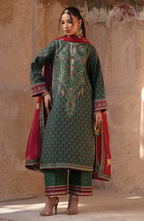 Xenia - Rumi Luxe'25 By Xenia Embroidered Chiffon Suit Unstitched 3 piece - Formal Collection - aubranz.com