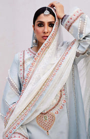 Zara_Shahjahan - Lawn Unstitched'24 By Zara Shahjahan Embroidered Lawn Suit Unstitched 3 Piece LUZS24L 1A - Summer Collection - aubranz.com