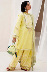 Zara_Shahjahan - Lawn Unstitched'24 By Zara Shahjahan Embroidered Lawn Suit Unstitched 3 Piece LUZS24L 1A - Summer Collection - aubranz.com