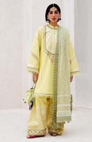 Zara_Shahjahan - Lawn Unstitched'24 By Zara Shahjahan Embroidered Lawn Suit Unstitched 3 Piece LUZS24L 1A - Summer Collection - aubranz.com