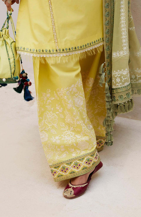 Zara_Shahjahan - Lawn Unstitched'24 By Zara Shahjahan Embroidered Lawn Suit Unstitched 3 Piece LUZS24L 1A - Summer Collection - aubranz.com