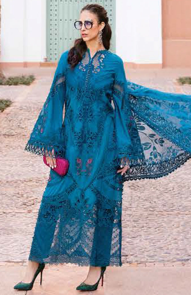 Mariab - Maria B Voyage a'Luxe x Morocco Luxury Lawn'25 Embroidered Suits Unstitched 3 Piece - Summer Collection - aubranz.com