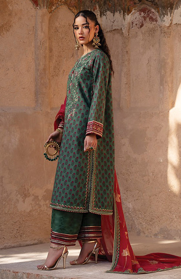 Xenia - Rumi Luxe'25 By Xenia Embroidered Chiffon Suit Unstitched 3 piece - Formal Collection - aubranz.com