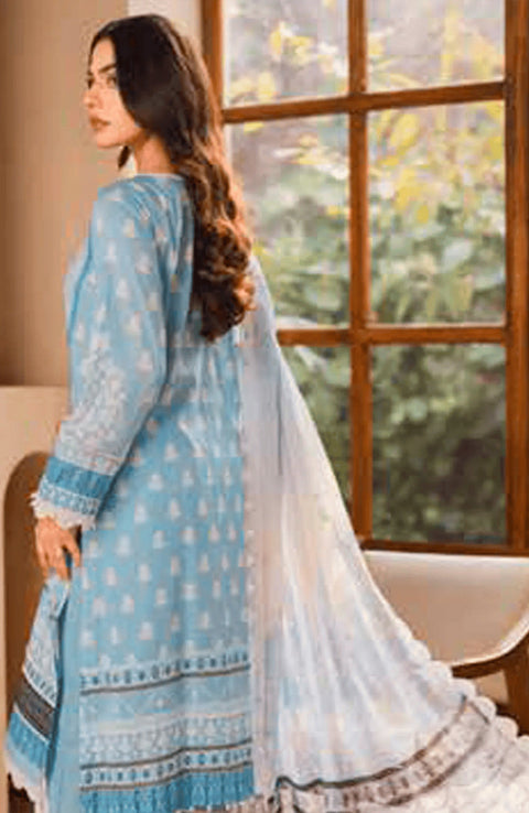 Freesia - Freesia Premium Lawn'25 Embroidered Suits Unstitched 3 Piece - Summer Collection - aubranz.com