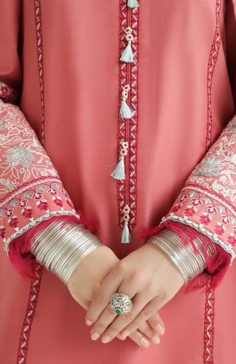 Zara_Shahjahan - Lawn Unstitched'24 By Zara Shahjahan Embroidered Lawn Suit Unstitched 3 Piece LUZS24L 1A - Summer Collection - aubranz.com