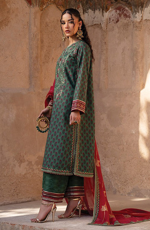 Xenia - Rumi Luxe'25 By Xenia Embroidered Chiffon Suit Unstitched 3 piece - Formal Collection - aubranz.com
