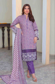 Abtextiles - Meerub Ikat Vol 2 Wrinkle Free Collection'25 By Ab Textile Embroidered Lawn Suit Unstitched 3 Piece - Summer Collection - aubranz.com