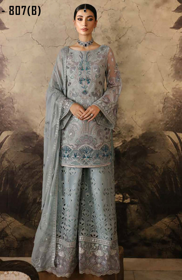 Flossie - Mehak Formals'24 By Flossia Unstitched 3 Piece Wedding formal Collection - aubranz.com